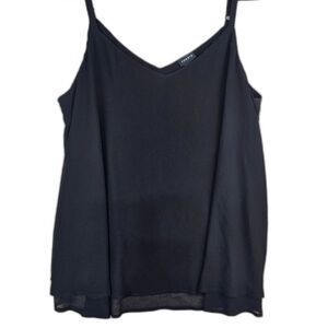Torrid Sophie Chiffon Double Layer Swing Cami - Black Size 1